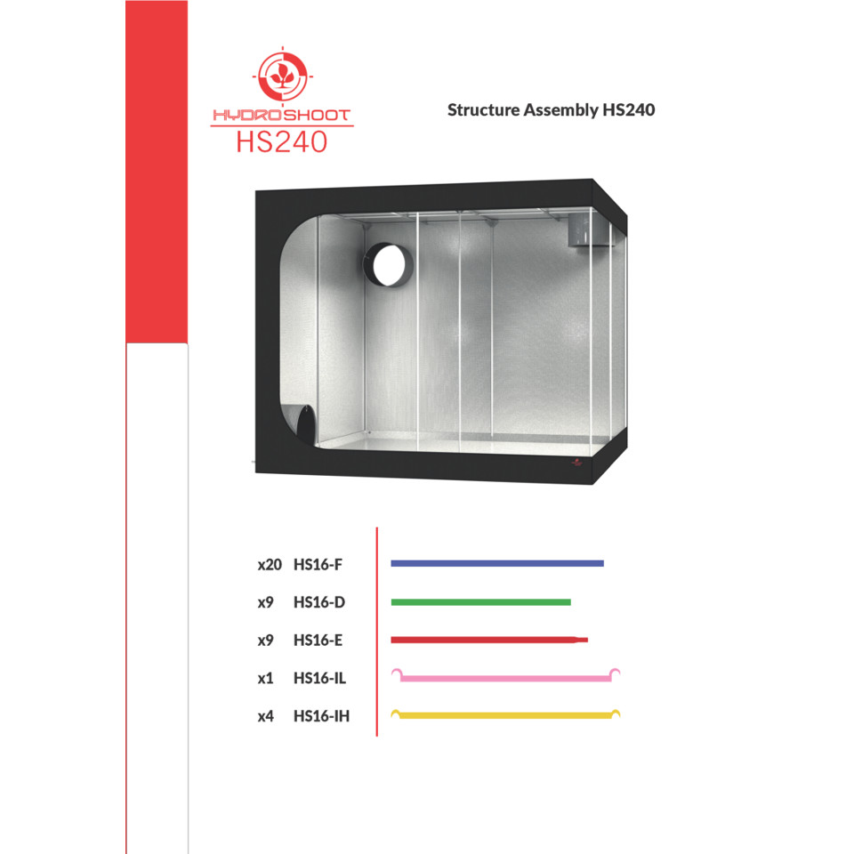 Secret Jardin Hydro Shoot 240 R3.00 240 x 240 x 200 cm - Image 2