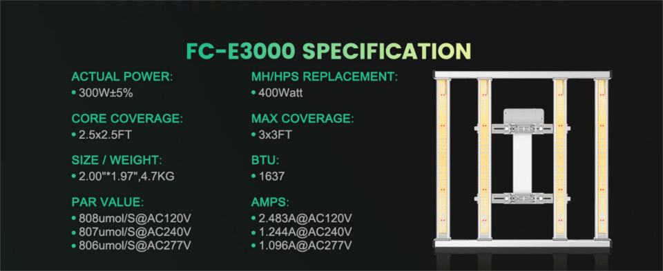 Mars Hydro Smart FC-E 3000 300W LED Grow Light - Image 8