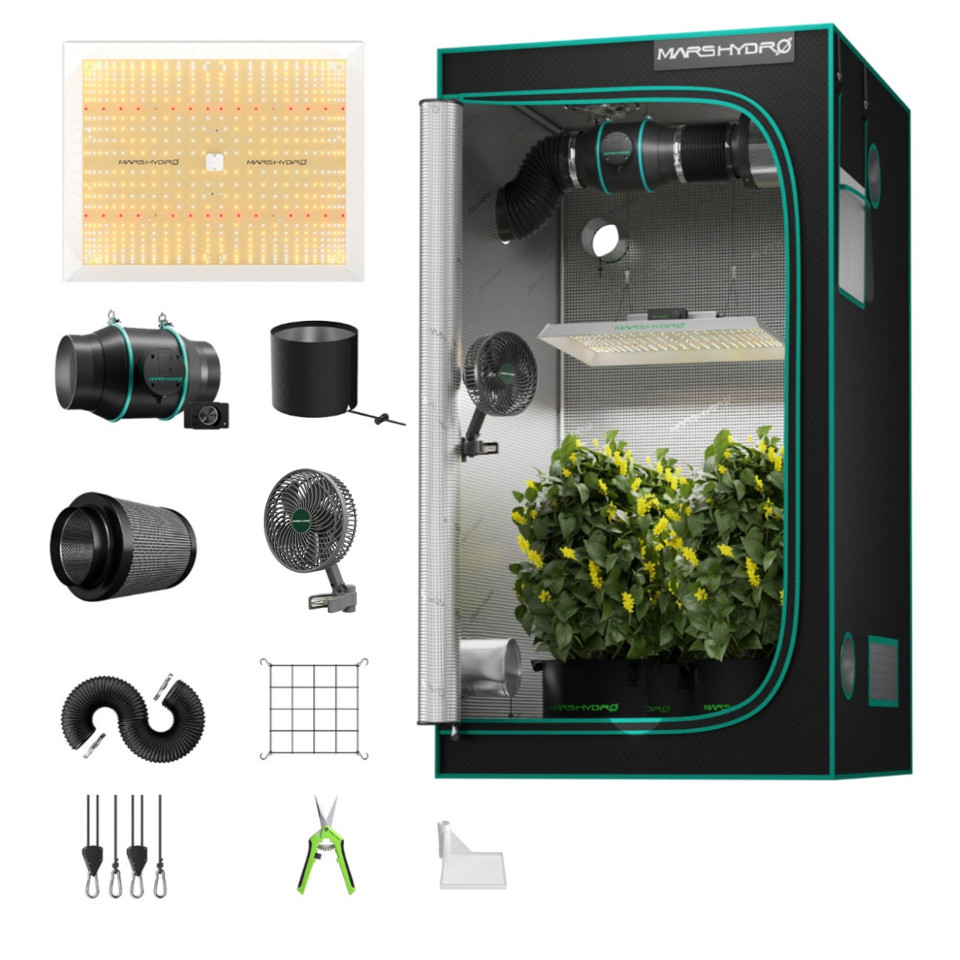 Mars Hydro TSW 2000 300W Grow Tent Kit 120 × 120 × 200 cm