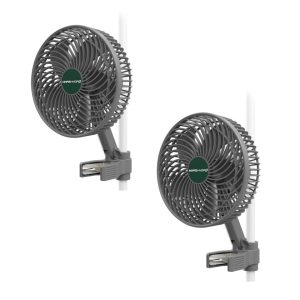 Mars Hydro M6 Grow Tent Clip Fan 6 Inch Auto-Oscillating Fan Set of 2